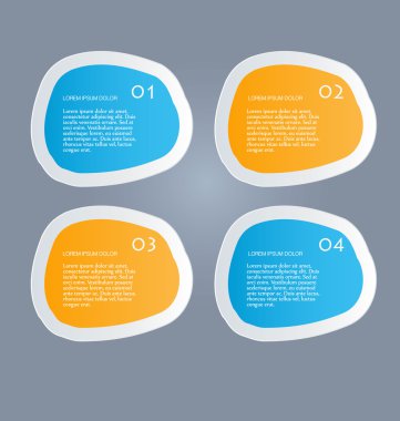 İş, eğitim için Infographics şablon