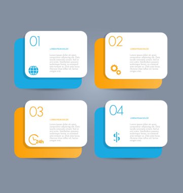 İş, eğitim için Infographics şablon