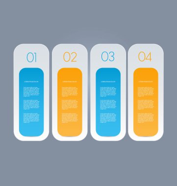 İş, eğitim için Infographics şablon