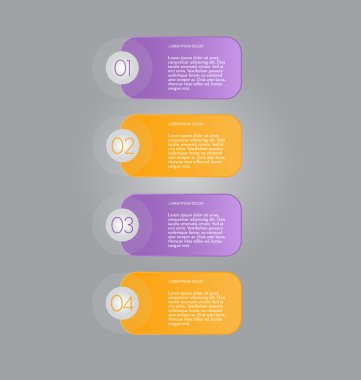 İş, eğitim için Infographics şablon