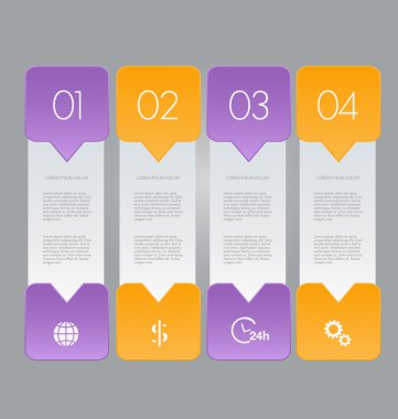 İş, eğitim için Infographics şablon