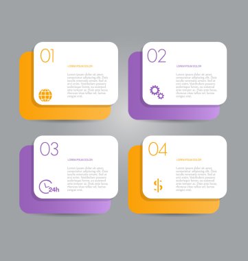 İş, eğitim için Infographics şablon