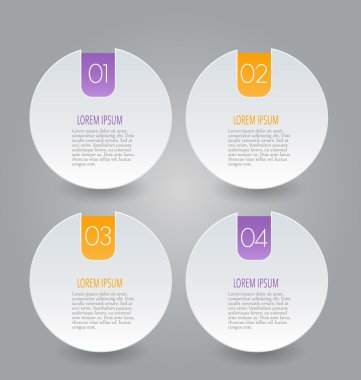 İş, eğitim için Infographics şablon