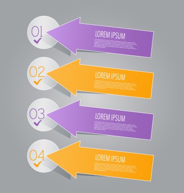 İş, eğitim için Infographics şablon