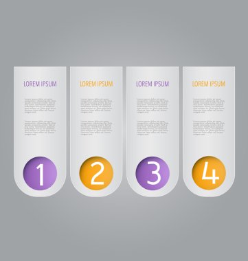 İş, eğitim için Infographics şablon