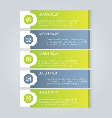 İş, eğitim için Infographics şablon