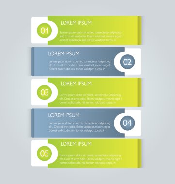 İş, eğitim için Infographics şablon