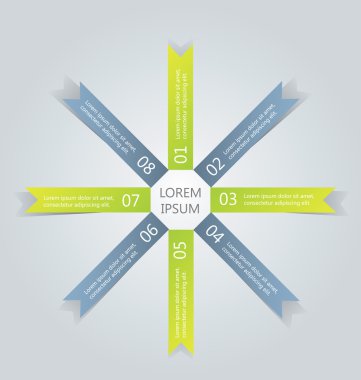 İş, eğitim için Infographics şablon