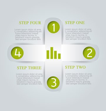İş, eğitim için Infographics şablon