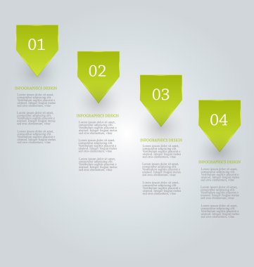 İş, eğitim için Infographics şablon