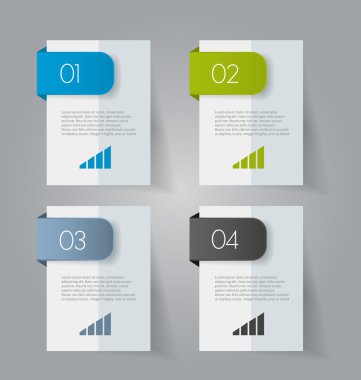 İş, eğitim için Infographics şablon