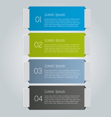 İş, eğitim için Infographics şablon