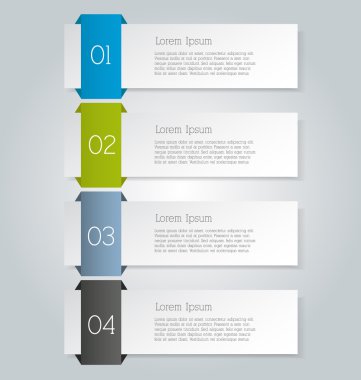 İş, eğitim için Infographics şablon