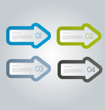 İş, eğitim için Infographics şablon