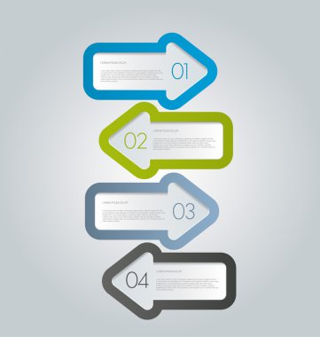 İş, eğitim için Infographics şablon