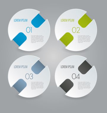 İş, eğitim için Infographics şablon