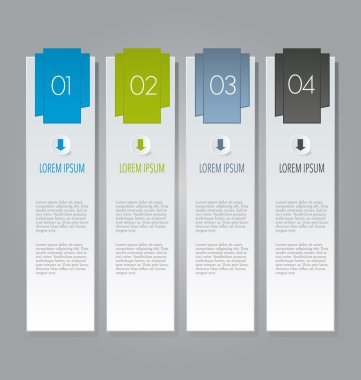 İş, eğitim için Infographics şablon