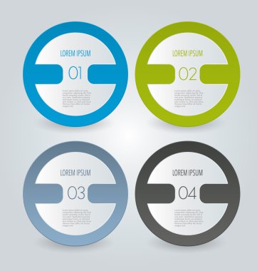 İş, eğitim için Infographics şablon