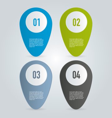 İş, eğitim için Infographics şablon