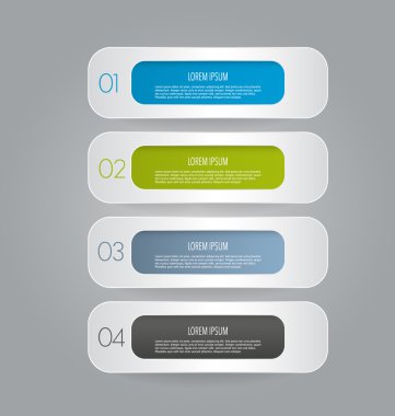 İş, eğitim için Infographics şablon