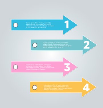 İş, eğitim için Infographics şablon