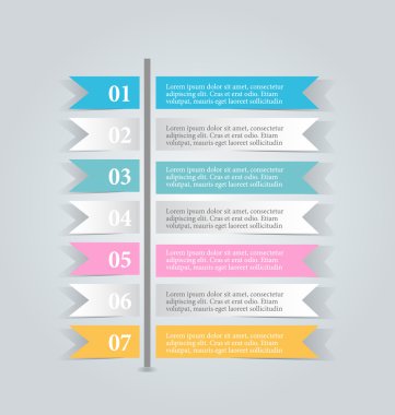 İş, eğitim için Infographics şablon