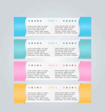 İş, eğitim için Infographics şablon