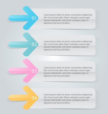 İş, eğitim için Infographics şablon