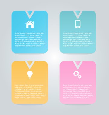 İş, eğitim için Infographics şablon