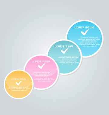 İş, eğitim için Infographics şablon