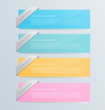 İş infographics şablonu tanıtım, eğitim için