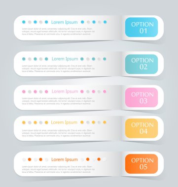 İş infographics şablonu tanıtım, eğitim için