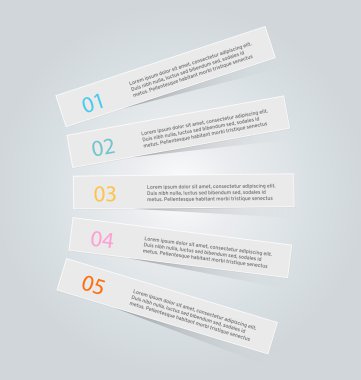 İş infographics şablonu tanıtım, eğitim için