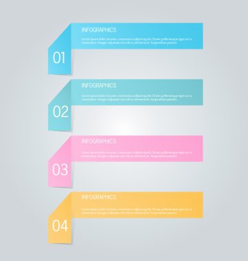 İş infographics şablonu tanıtım, eğitim için