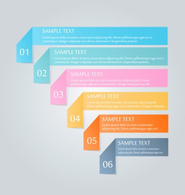 İş infographics şablonu tanıtım, eğitim için