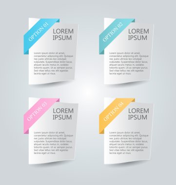 İş infographics şablonu tanıtım, eğitim için