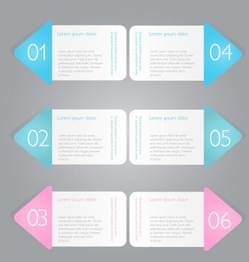 İş infographics şablonu tanıtım, eğitim için