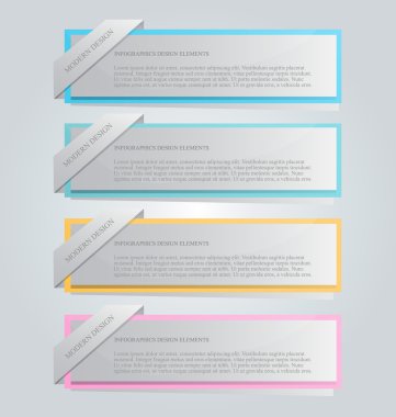 İş infographics şablonu tanıtım, eğitim için