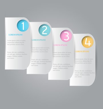 İş infographics şablonu tanıtım, eğitim için