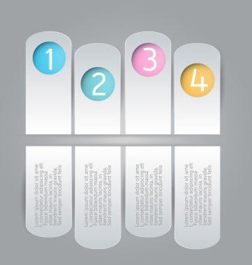 İş infographics şablonu tanıtım, eğitim için