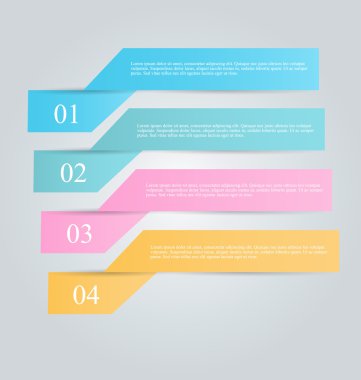 İş infographics şablonu tanıtım, eğitim için