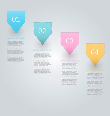 İş infographics şablonu tanıtım, eğitim için