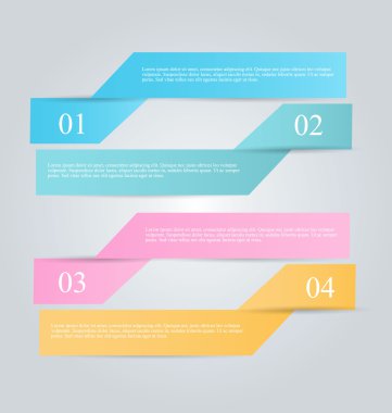 İş infographics şablonu tanıtım, eğitim için