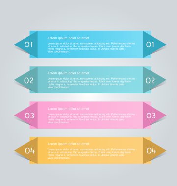 İş infographics şablonu tanıtım, eğitim için