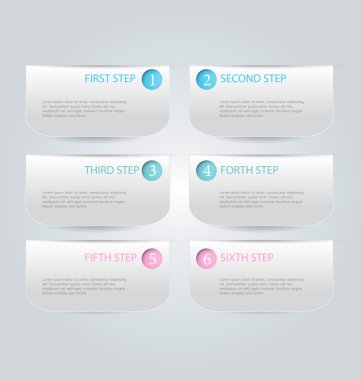 İş infographics şablonu tanıtım, eğitim için