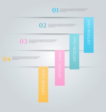 İş infographics şablonu tanıtım, eğitim için