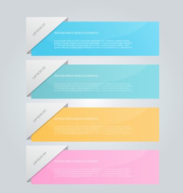 İş infographics şablonu tanıtım, eğitim için