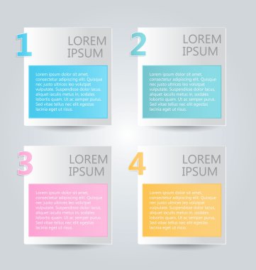 İş infographics şablonu tanıtım, eğitim için