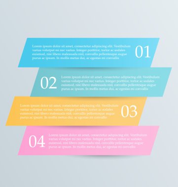 İş infographics şablonu tanıtım, eğitim için