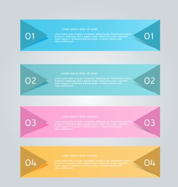 İş infographics şablonu tanıtım, eğitim için